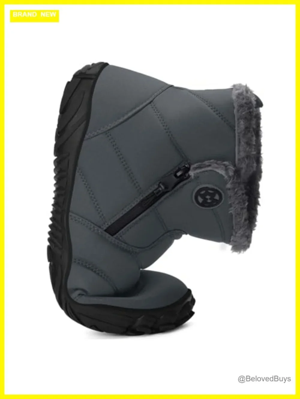 Women's Faux Fur Lined Snow Boots Winter Warm Ankle Booties Zero Drop Sole Wide
